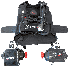 Mares Hybrid Pure BCD with MRS Plus Weight Pockets 